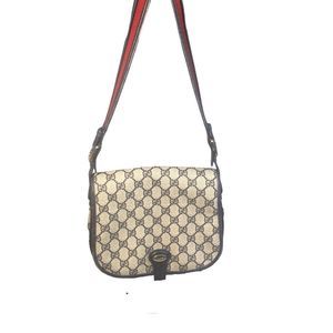 Rare Vintage Authentic Gucci Navy Saddlebag